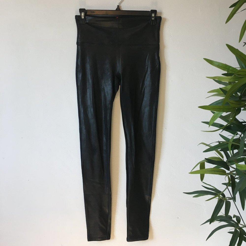 Faux Leather Spanx (Black)